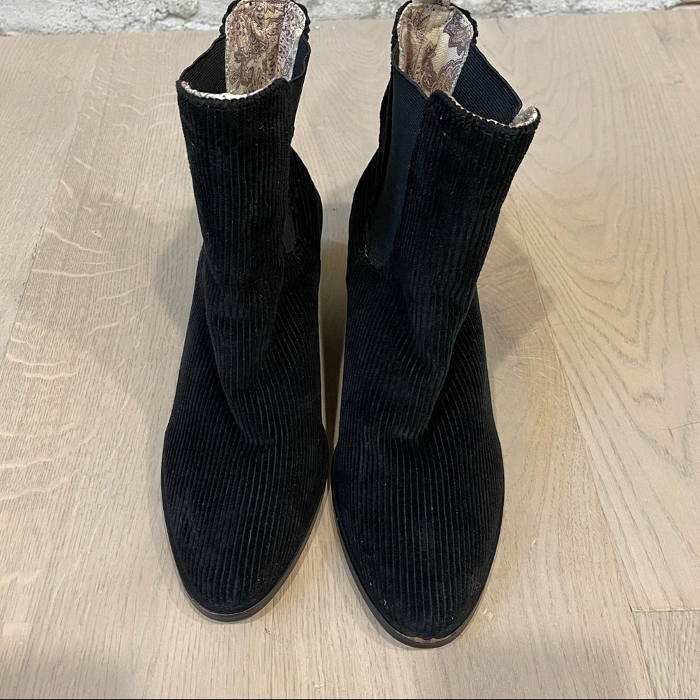 Band of Gypsies black corduroy bootie